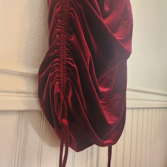 House of Harlow 1960 Women's Size Small One Shoulder‎ Red Sheath Dress NWT - Picture 4 of 9